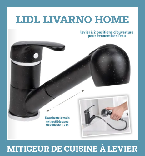 Mitigeur de cuisine  levier Lidl Livarno Home